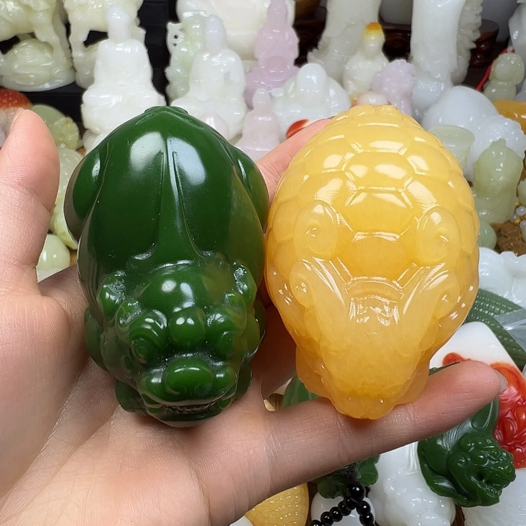 石材星****5黄龙龟绿貔貅