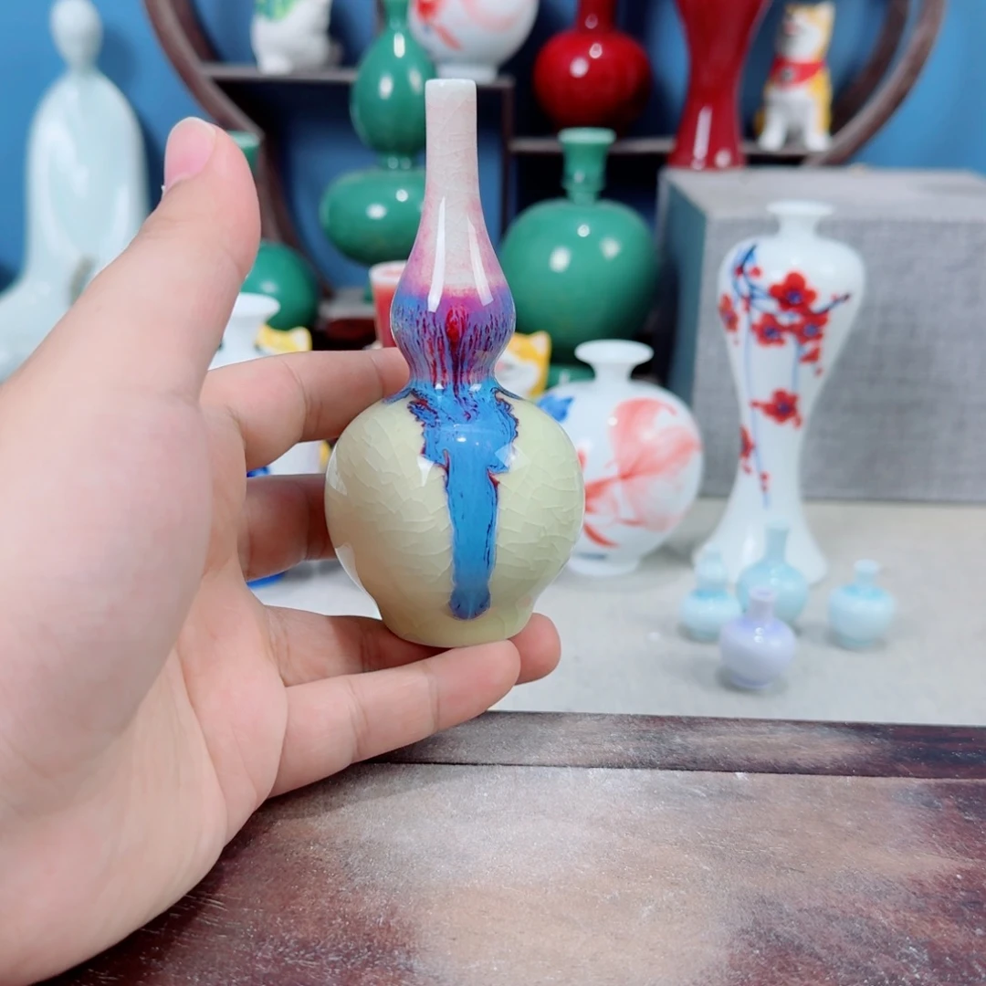 陶瓷手工小花器摆件