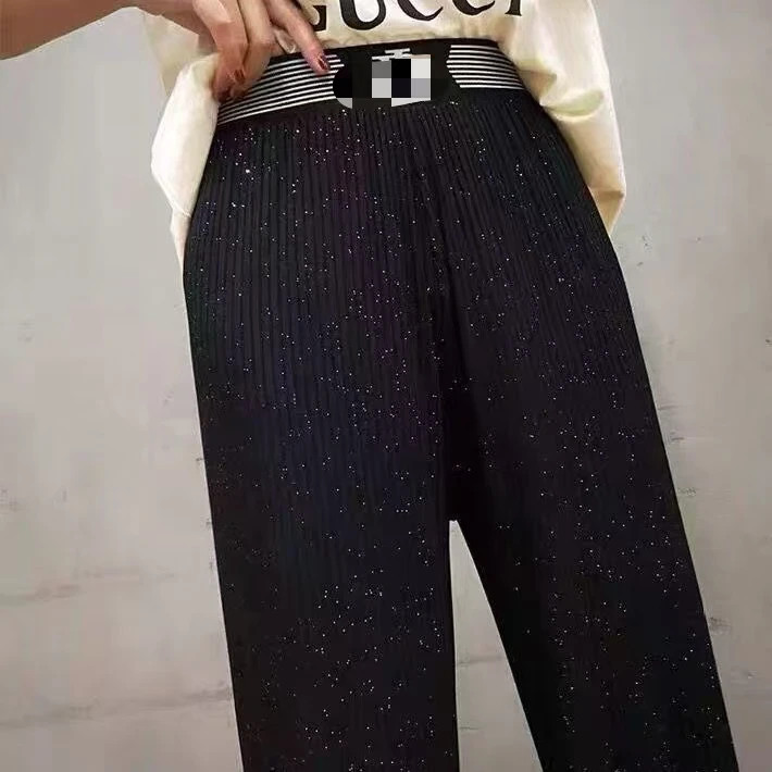显瘦闪闪闪亮片裤