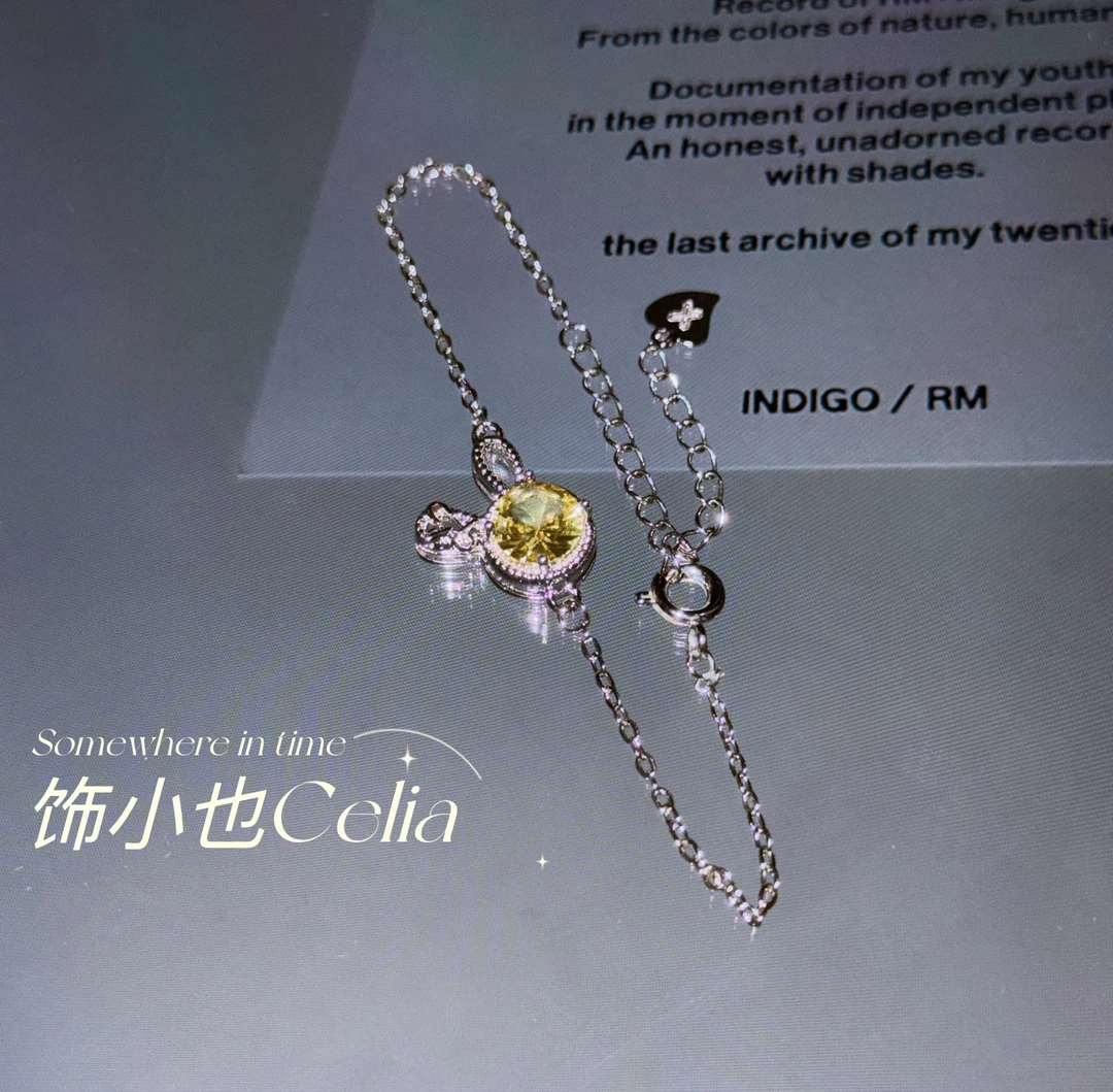 合金锆石手链 【二妈手链】高级感简约手链
