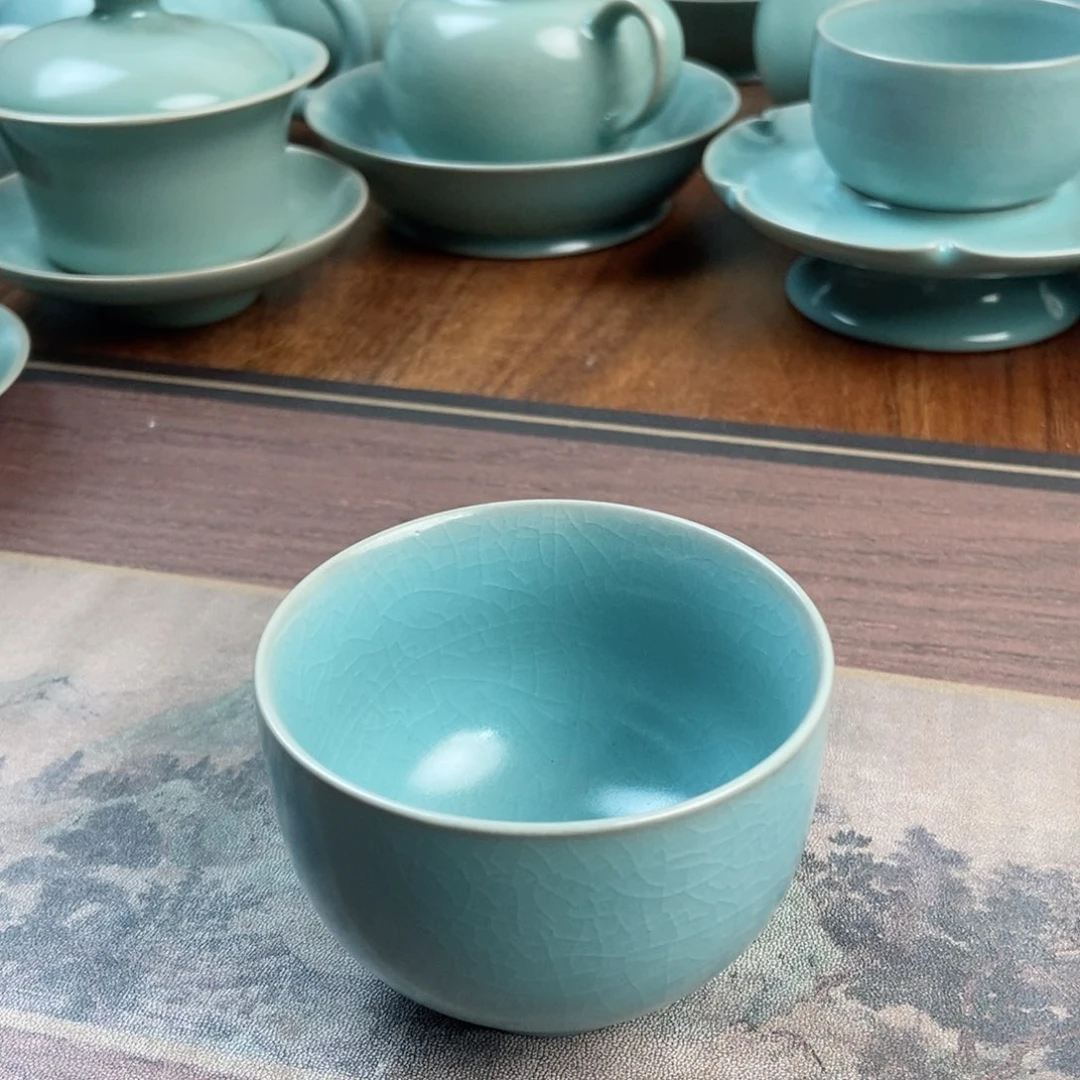 摆件原产地原矿汝瓷～茶器