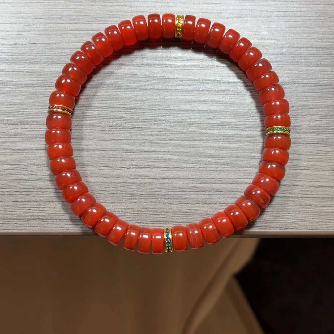 数***里南红玛瑙未镶嵌单圈