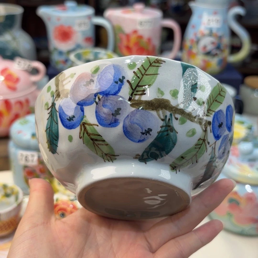 瓷片景德镇手绘高温釉下彩陶瓷茶具