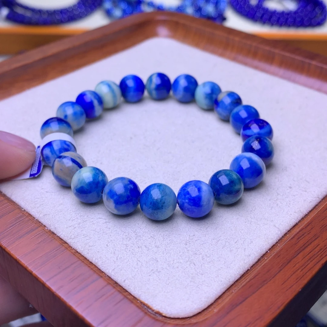 青金石未镶嵌手串9.8mm