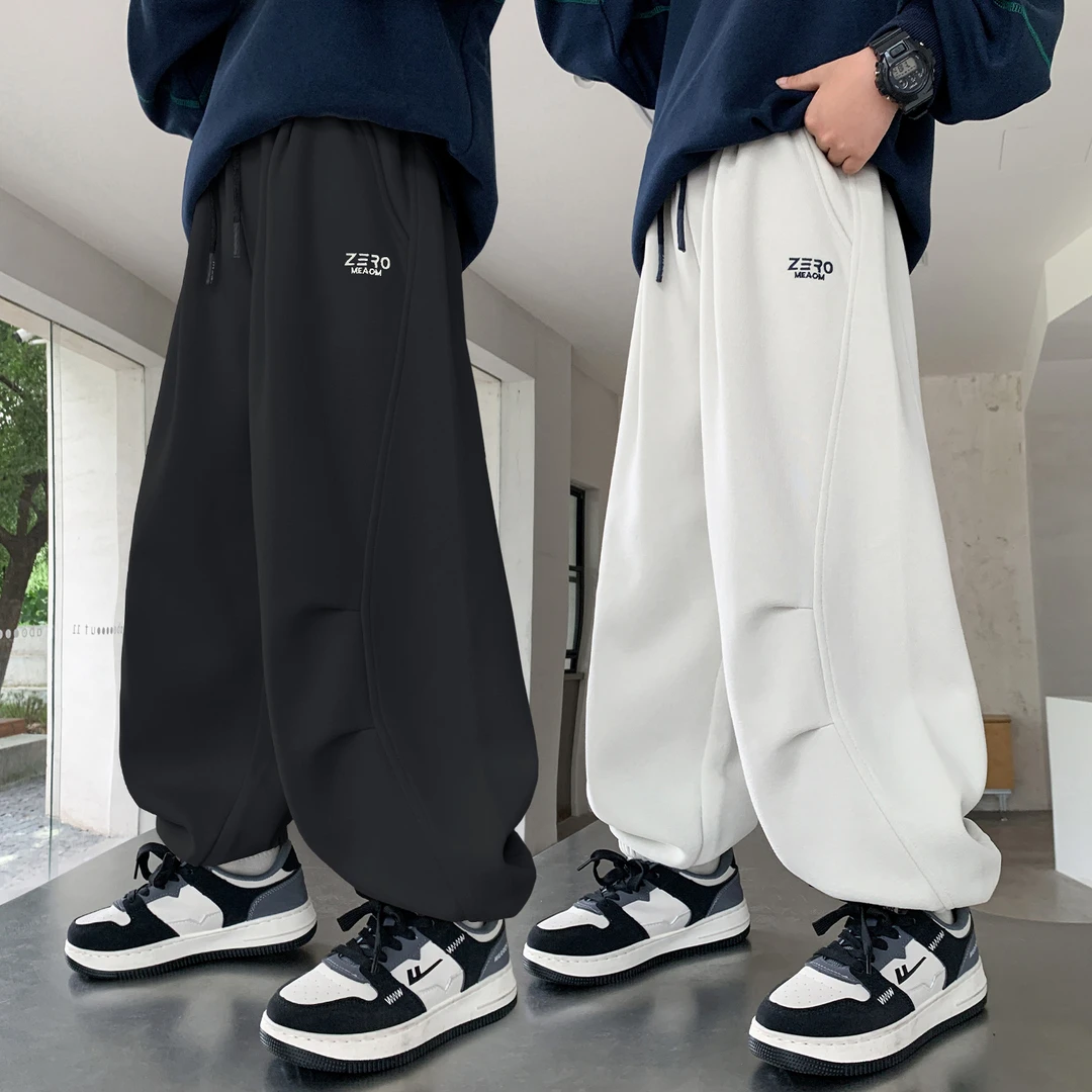 男童裤子春秋中大童男孩秋季宽松休闲卫裤2025新款儿童秋装运动裤