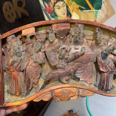 香榧木中****宝一个孤品木雕160