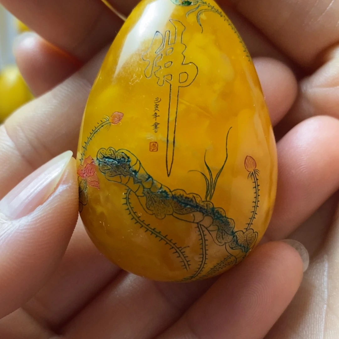 蜜蜡未镶嵌颈饰蜜蜡吊坠