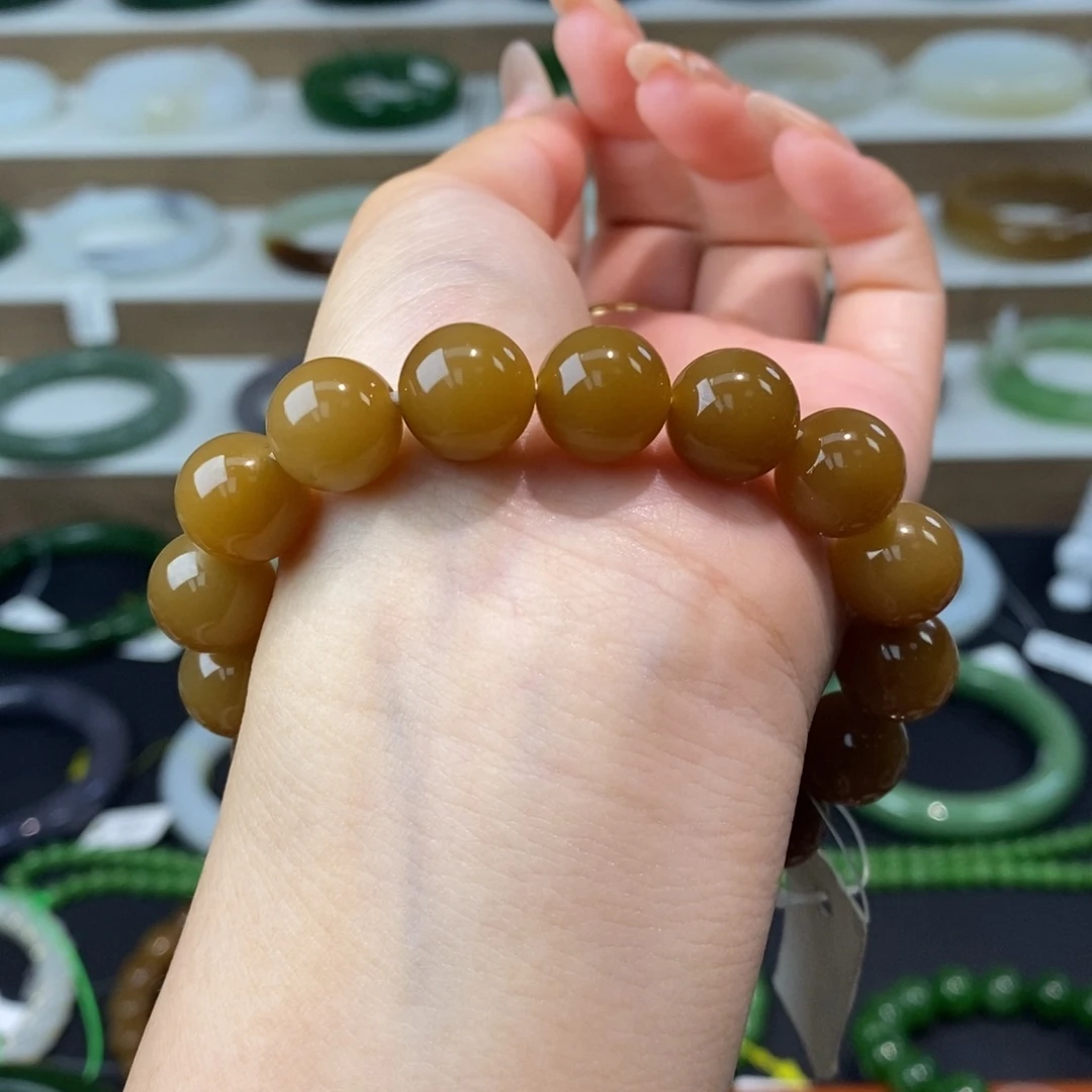 和田玉（糖玉）未镶嵌手链