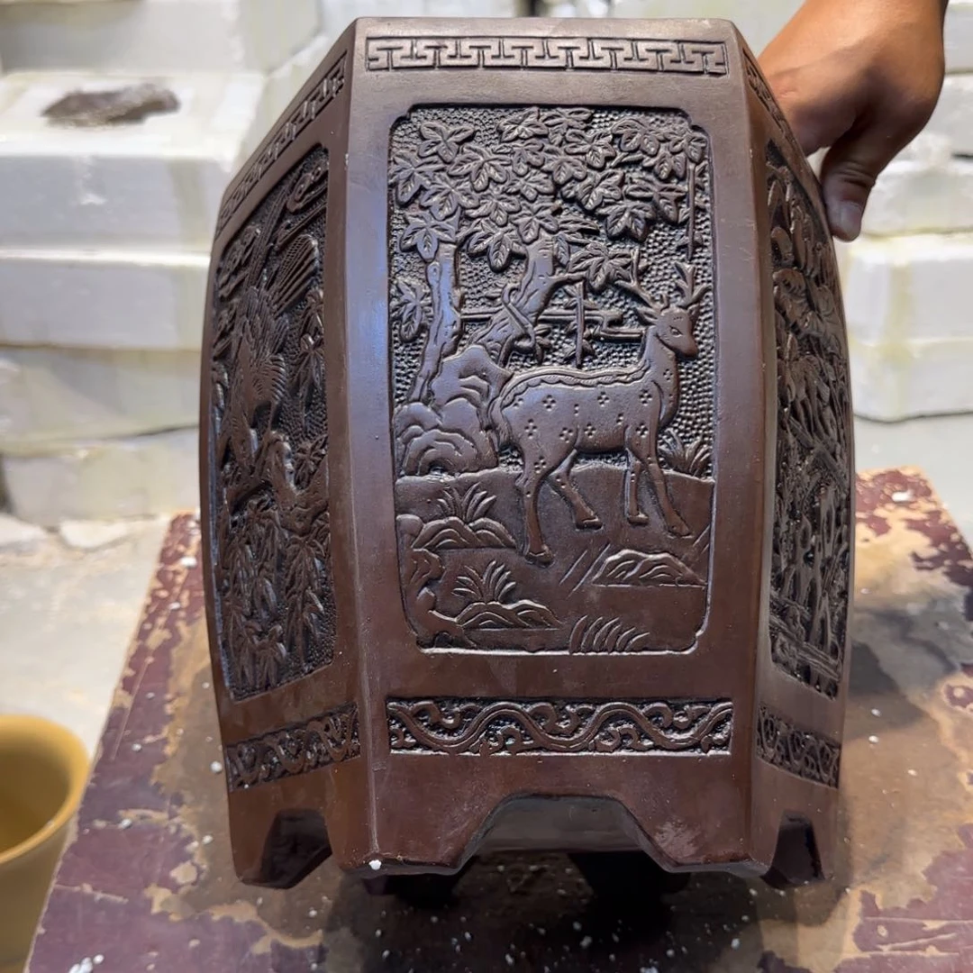 紫砂花盆口径20.25口径