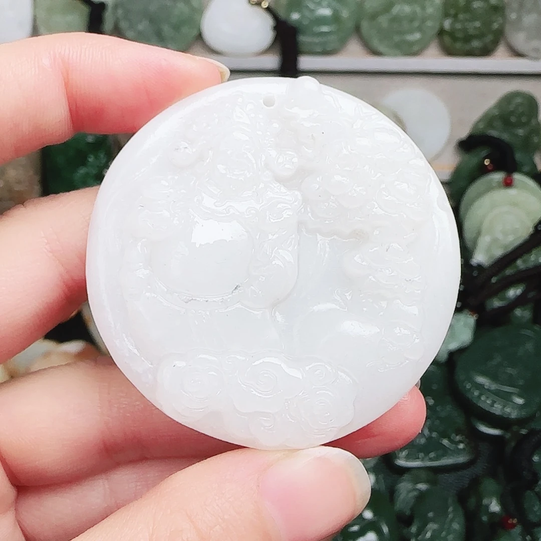 和田玉未镶嵌颈饰