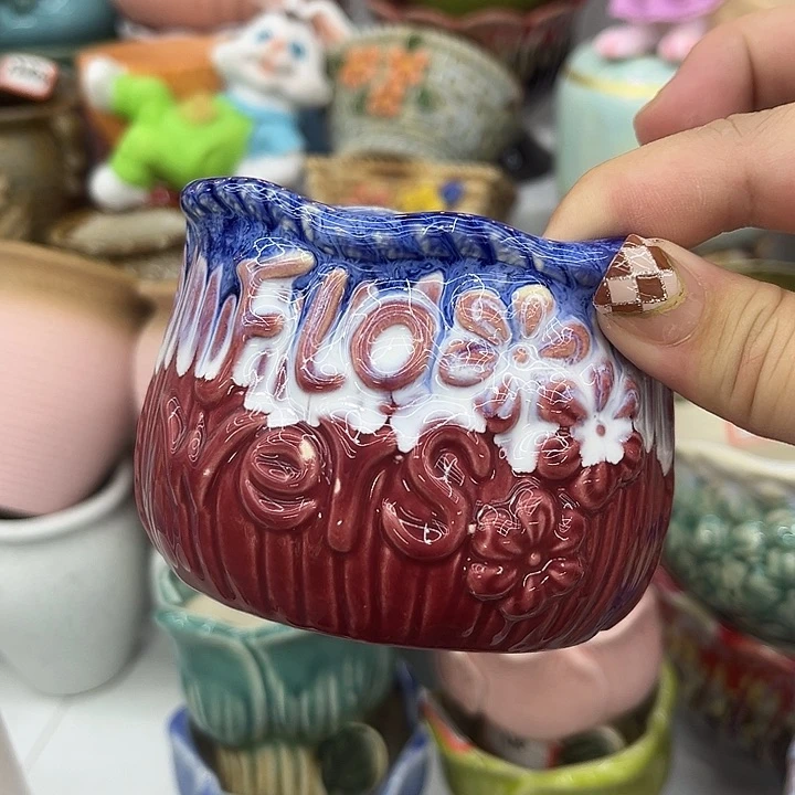 福利品！9.99包邮多肉陶瓷花盆