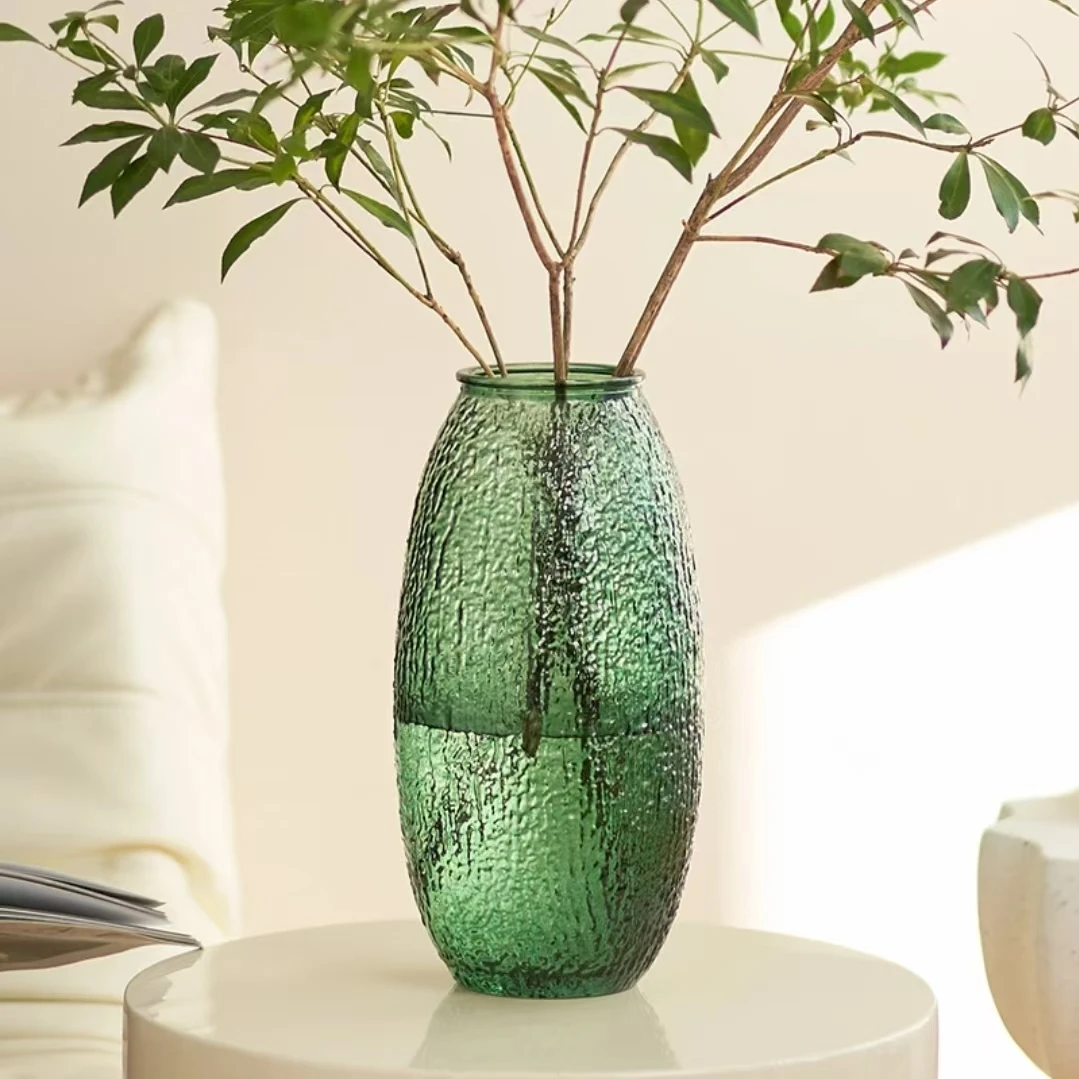 【30CM大号】轻奢花瓶大号水养富贵竹鲜花玻璃花瓶大号落地插花玻璃