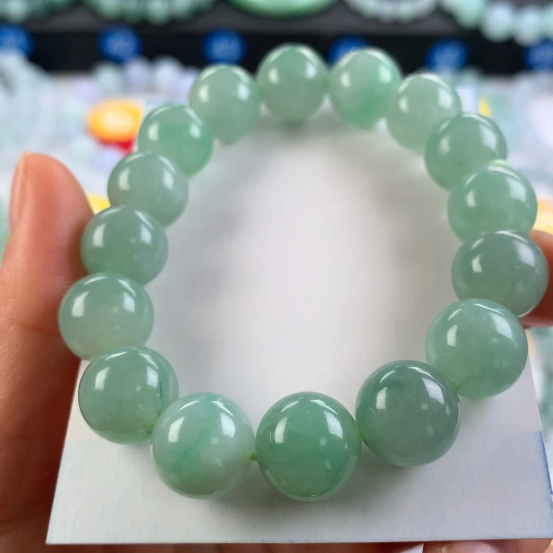 翡翠未镶嵌手链卡12.8