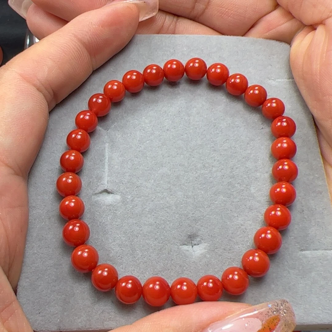 南红玛瑙手串未镶嵌小*豆