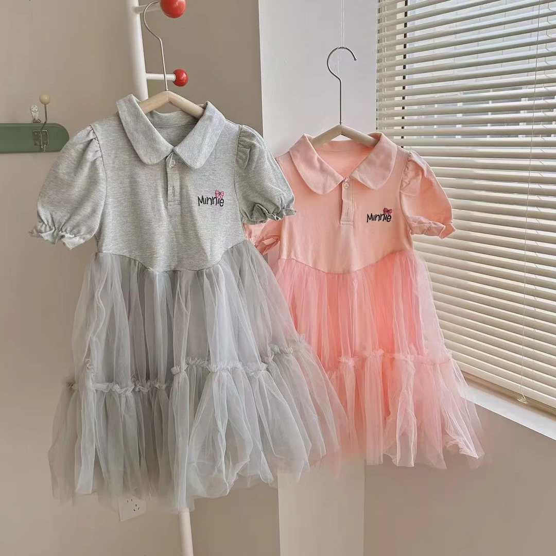 F104 女童 女宝宝 儿童 夏季 纯棉 连衣裙 POLO裙 裙子
