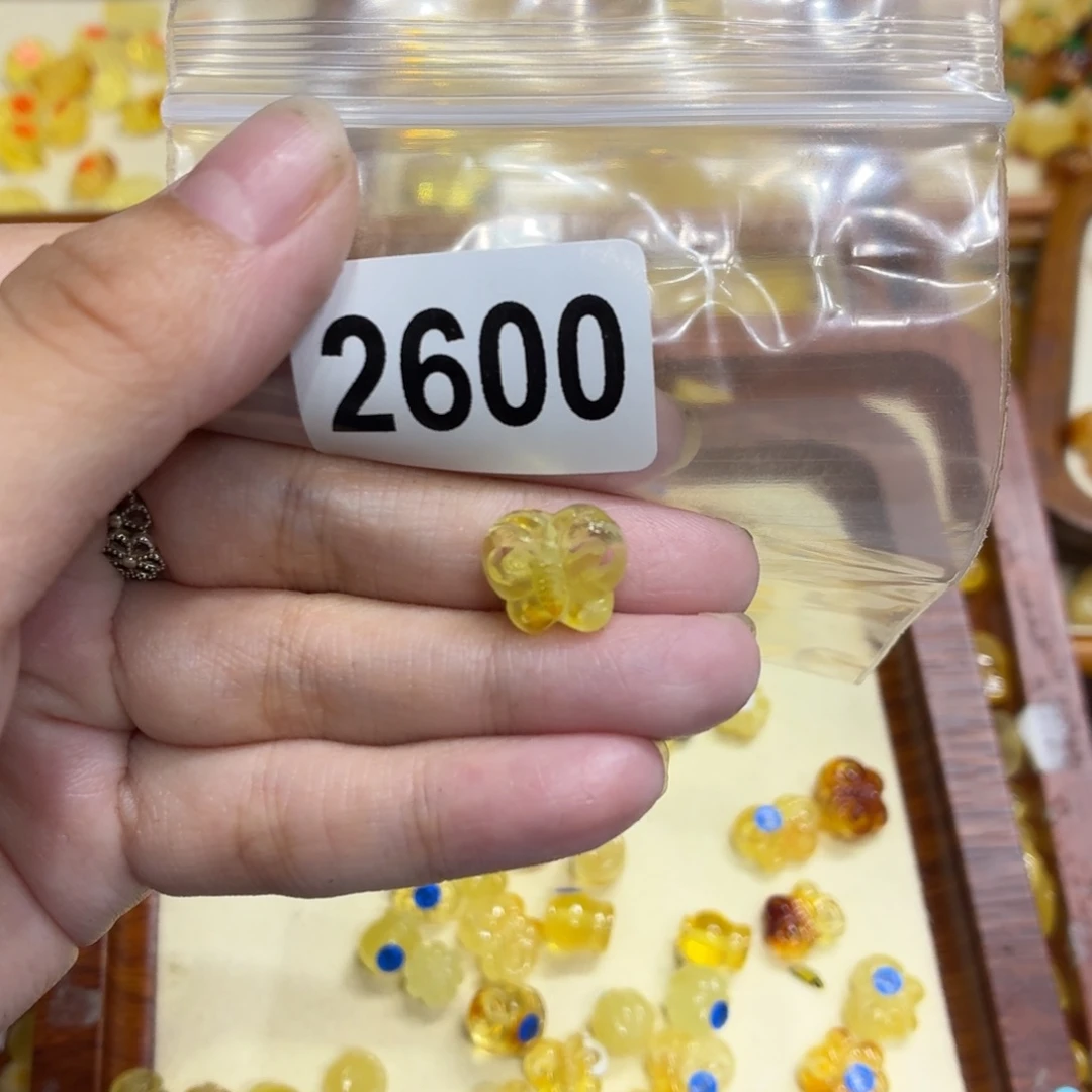 琥珀未镶嵌毛衣链