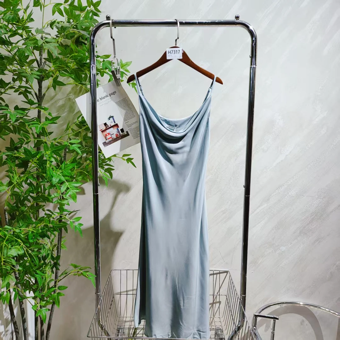 【H7317】女士气质轻奢百搭吊带连衣裙