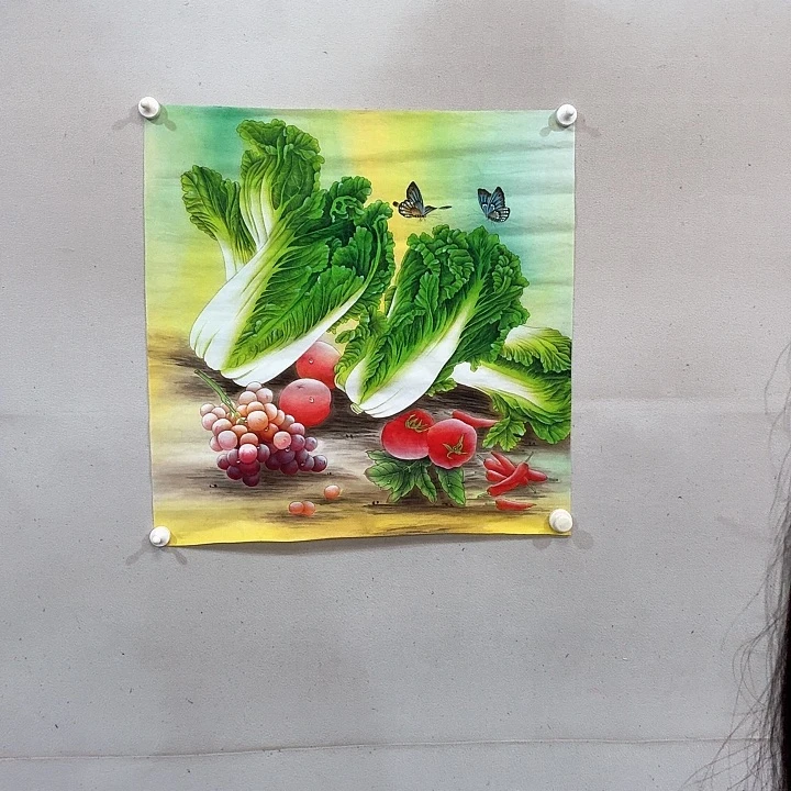 国画工笔画作品任海鲜画