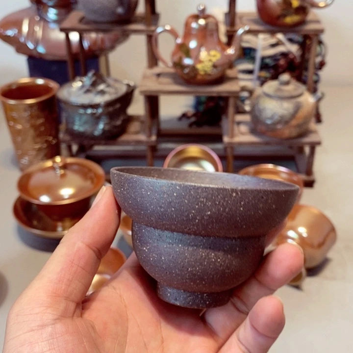 柴烧茶具陶瓷杯子