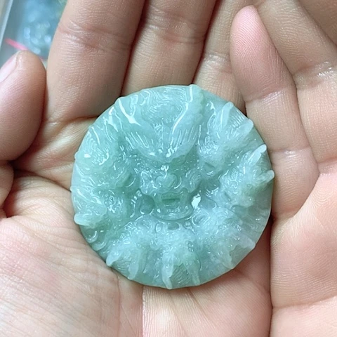 翡翠颈饰未镶嵌天然缅甸翡翠a货