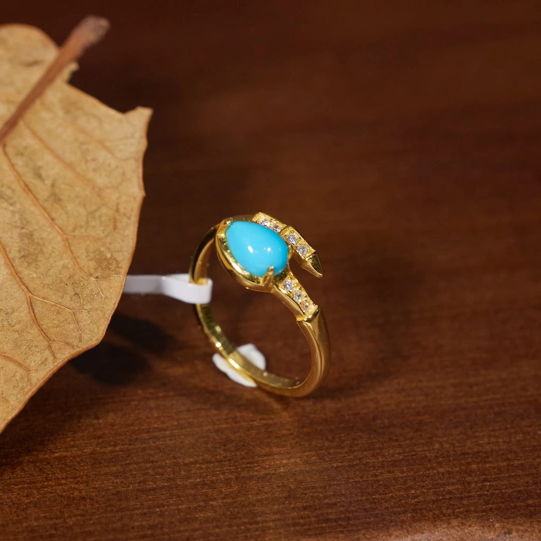 玉峰珠宝丨安娜【林籁】蛇形美松戒指*S925镶嵌*N7074多样性发其一