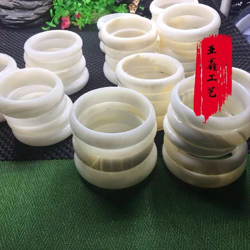 非金属珐琅手镯 天然贝壳手镯宽版弧面常规正圆口玉化可收藏