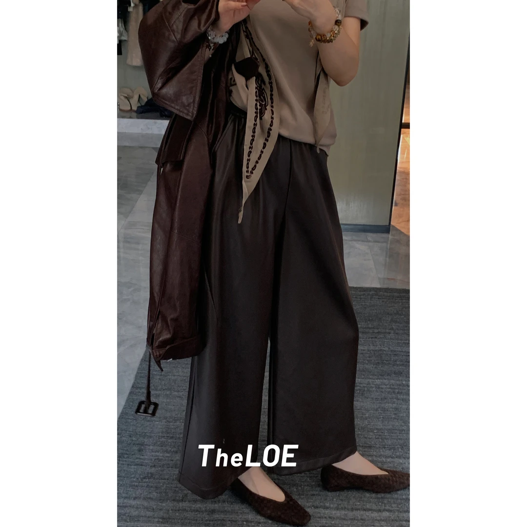 TheLOE/【气球裤】显瘦百搭休闲宽松皮裤#08.16K-G6240