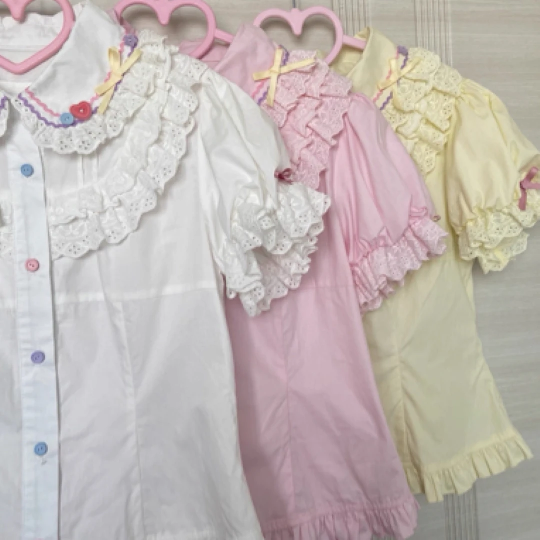 【可爱多短袖内搭】原创Lolita系列呲甜彩虹糖果官配内搭