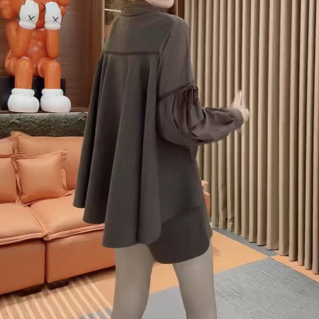 新款时尚宽松上衣搭短裤套装洋气时尚