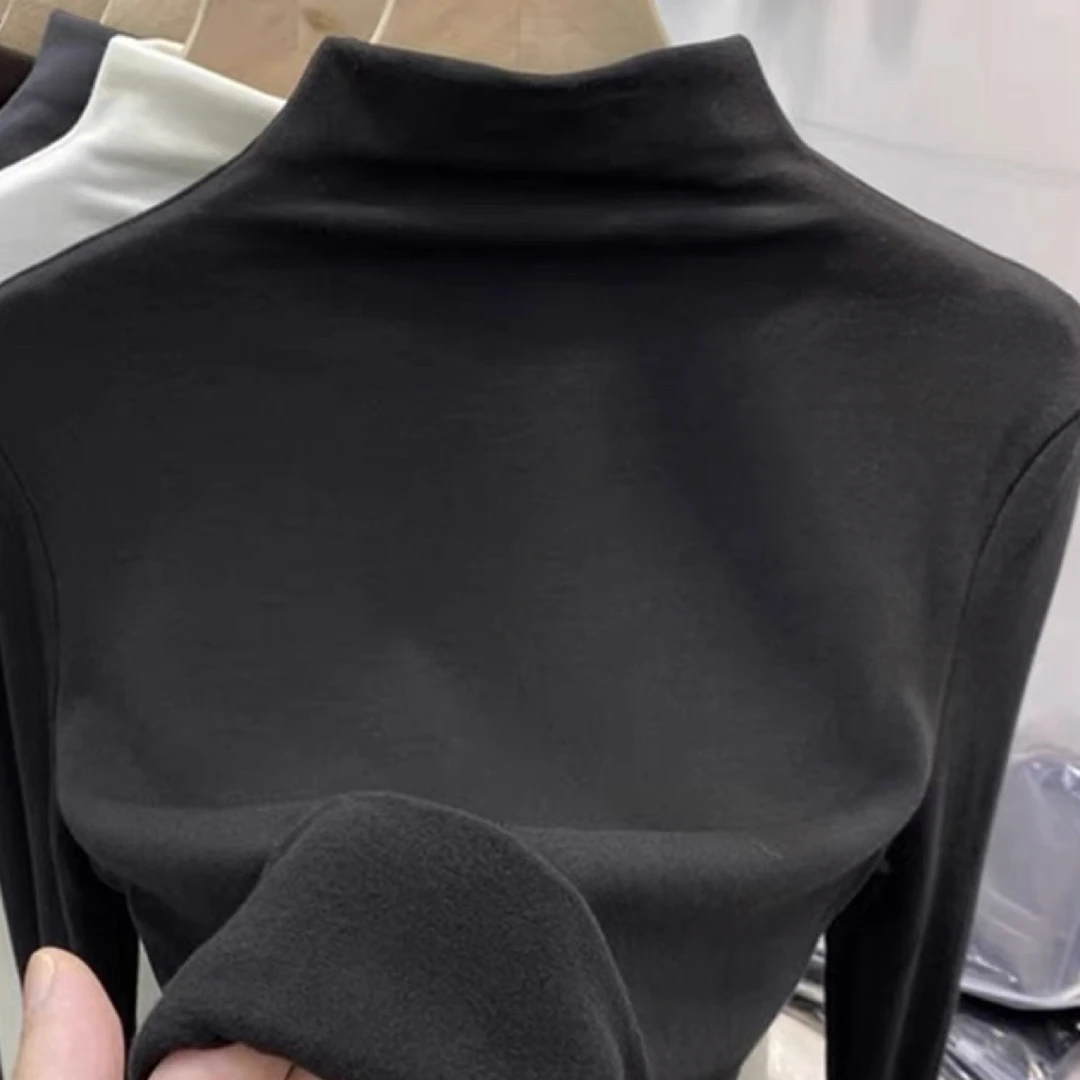 女士半高领石墨烯打底衫