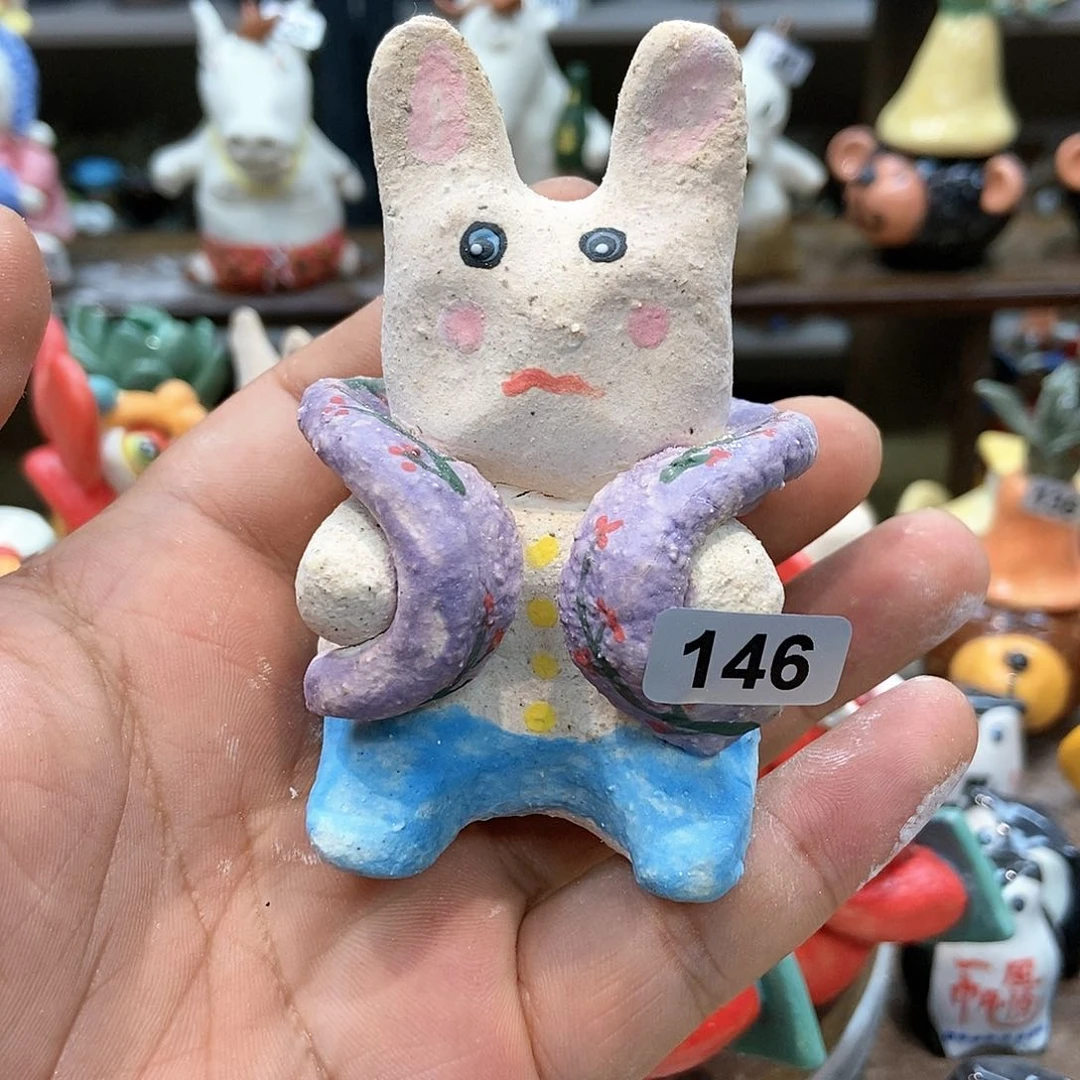 摆件直播间手工抽象陶瓷摆件146