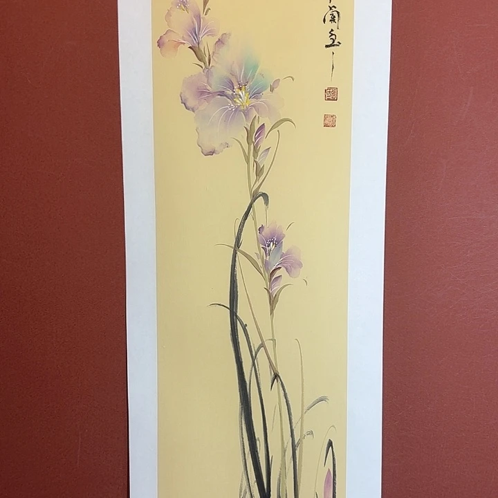国画听兰老师花鸟