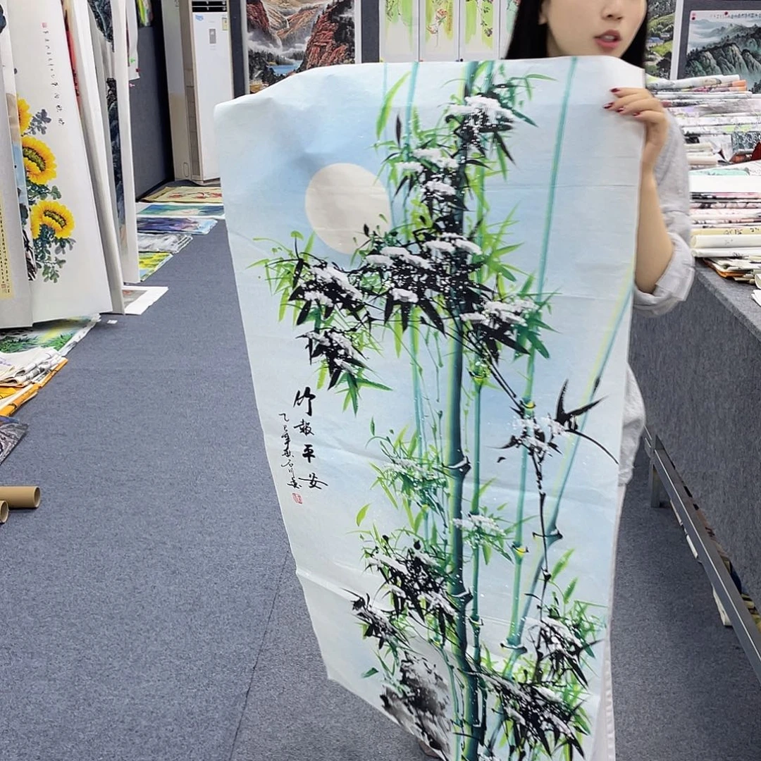 国画作品小姐姐放漏…