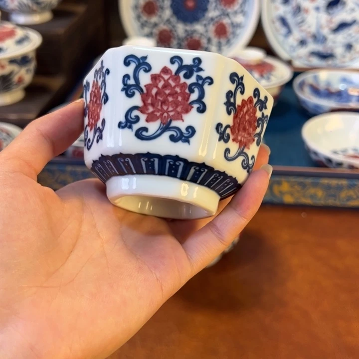 摆件景德镇陶瓷茶器百宝箱陶瓷