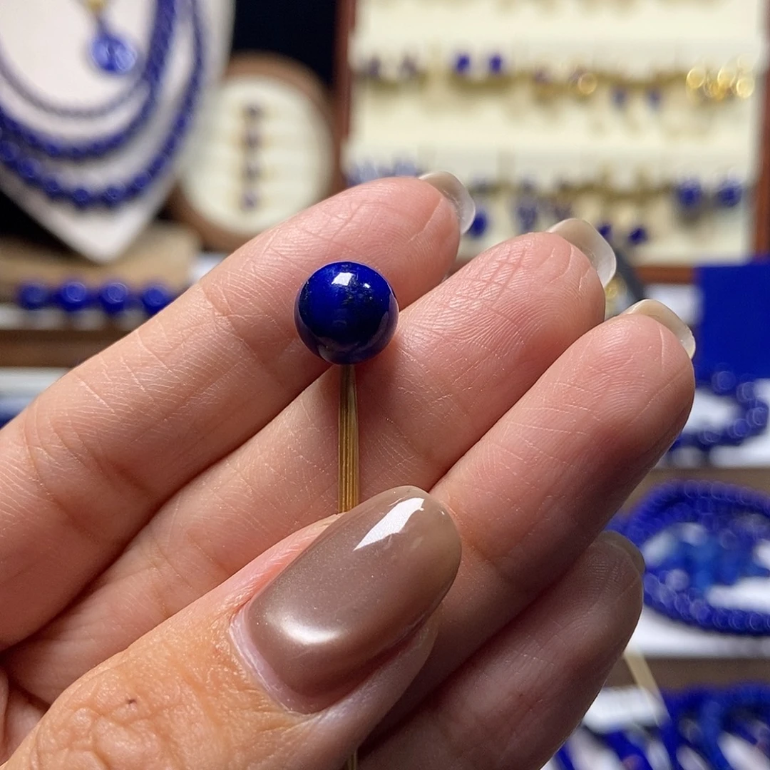 假***人青金石未镶嵌9.2单珠