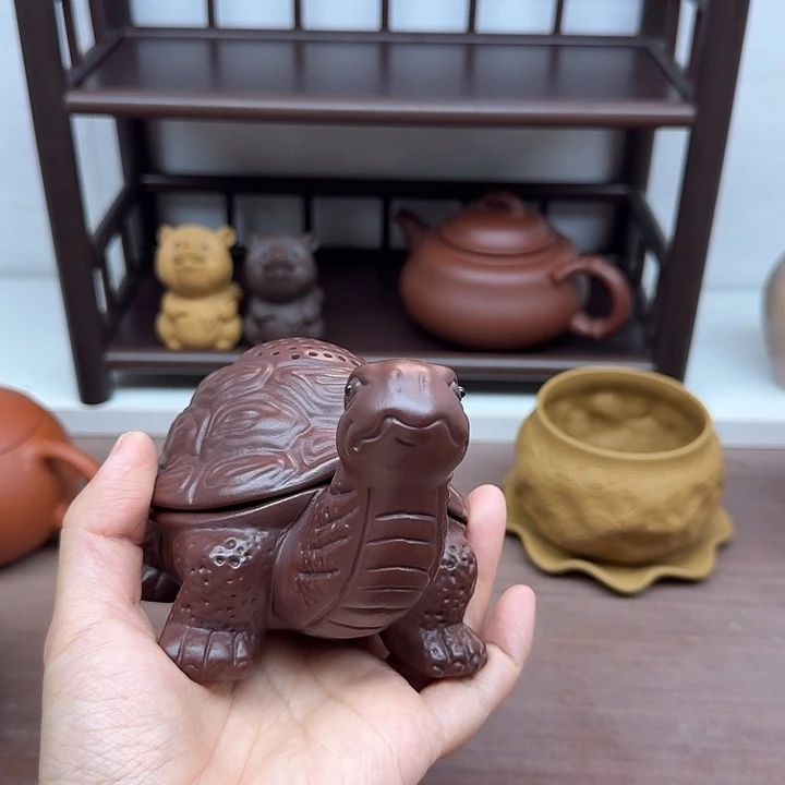 茶案紫泥乌龟茶漏