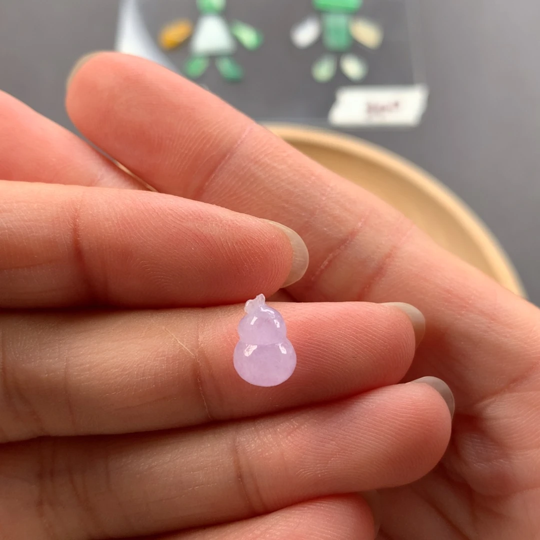 裸石翡翠翡翠紫葫芦