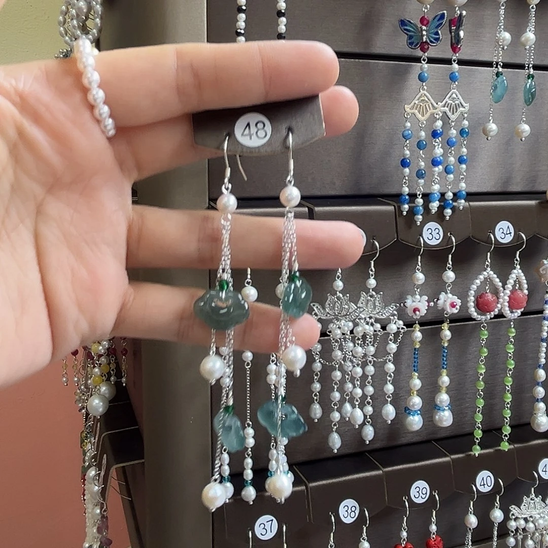 七***善925银博雅手作S925纯银耳饰