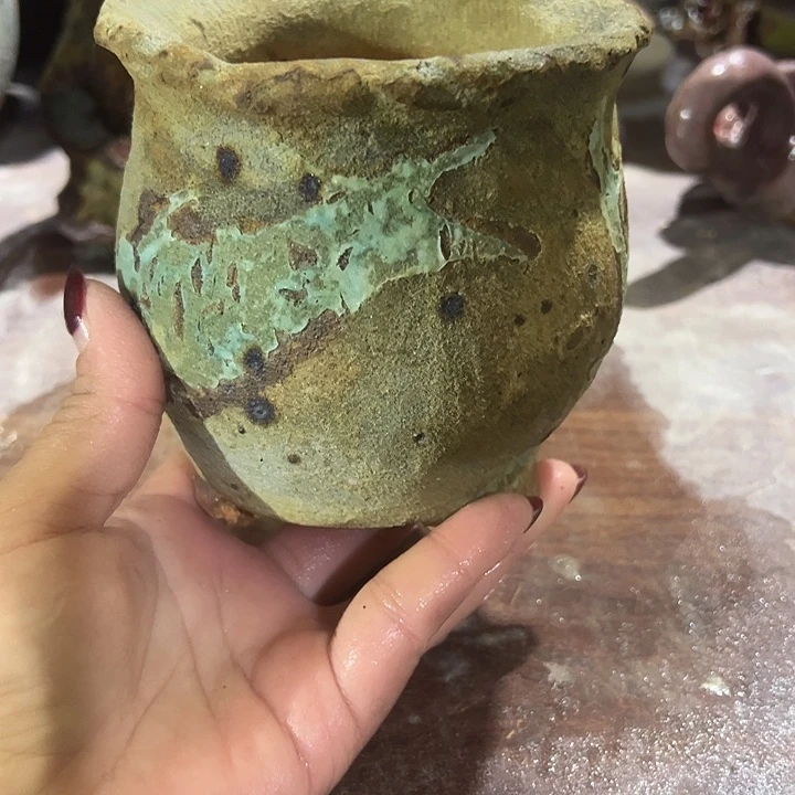 087福利手工粗陶高温花盆