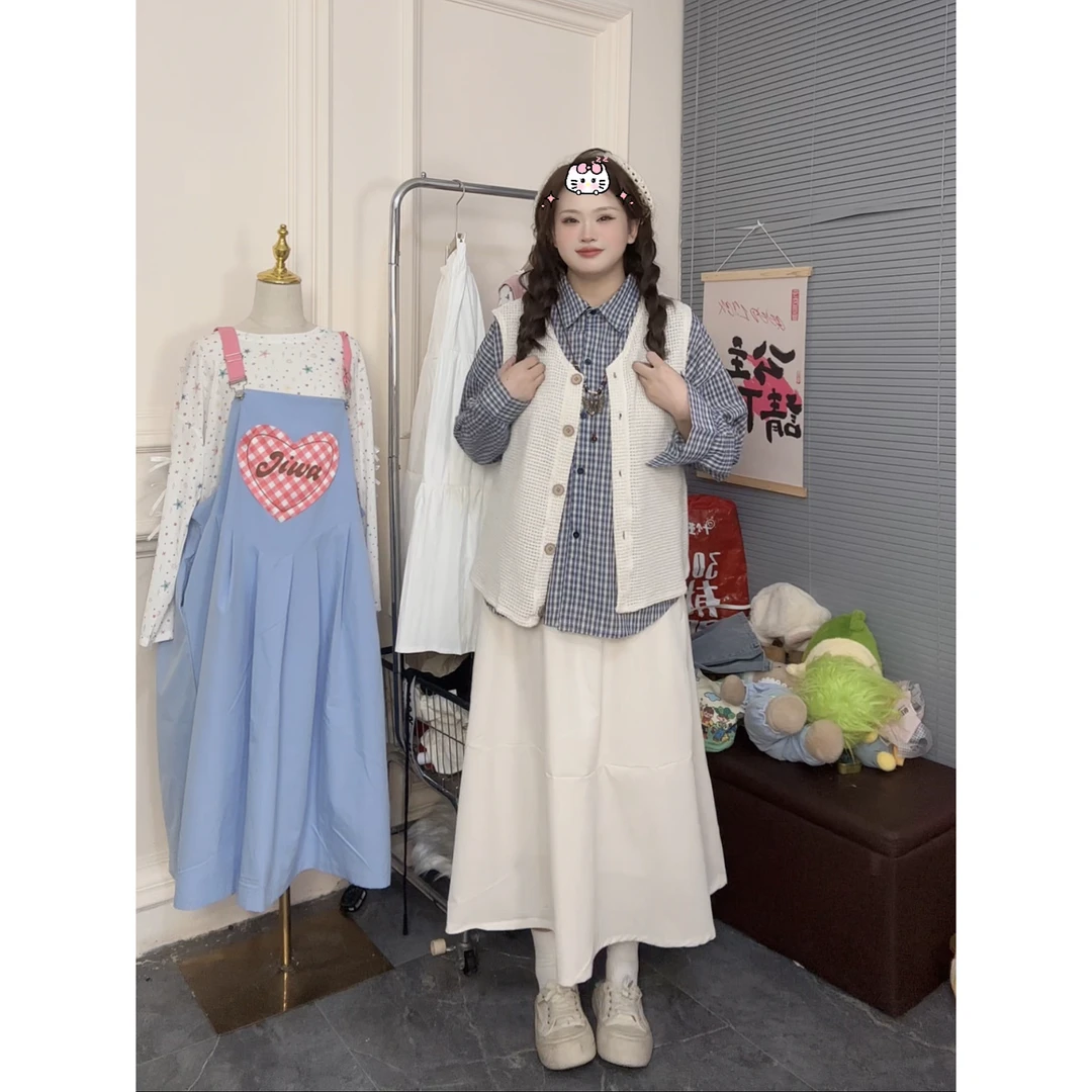 日系复古镂空针织马甲背心外套女装外搭春季新款叠穿坎肩马夹上衣