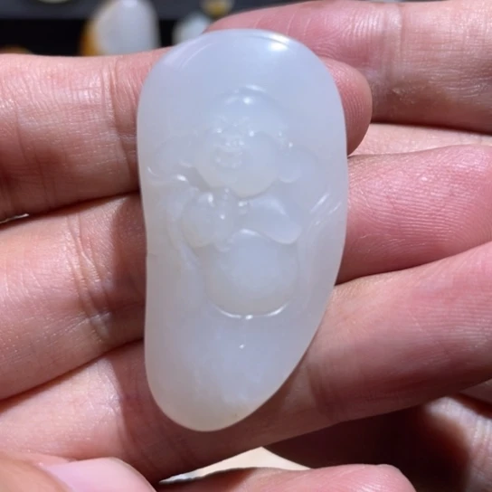 和田玉未镶嵌吊坠(不含链)