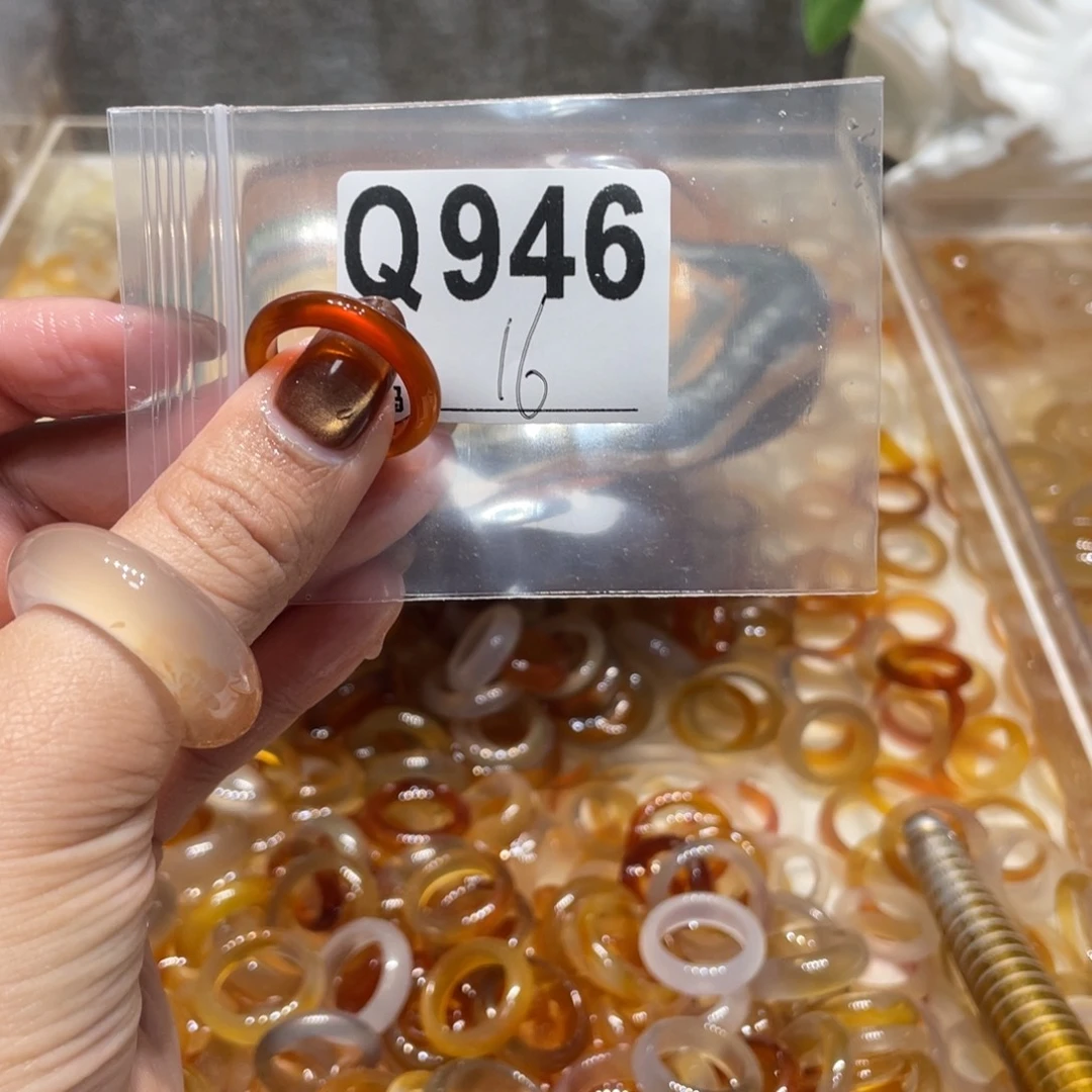 玛瑙/玉髓未镶嵌戒指946