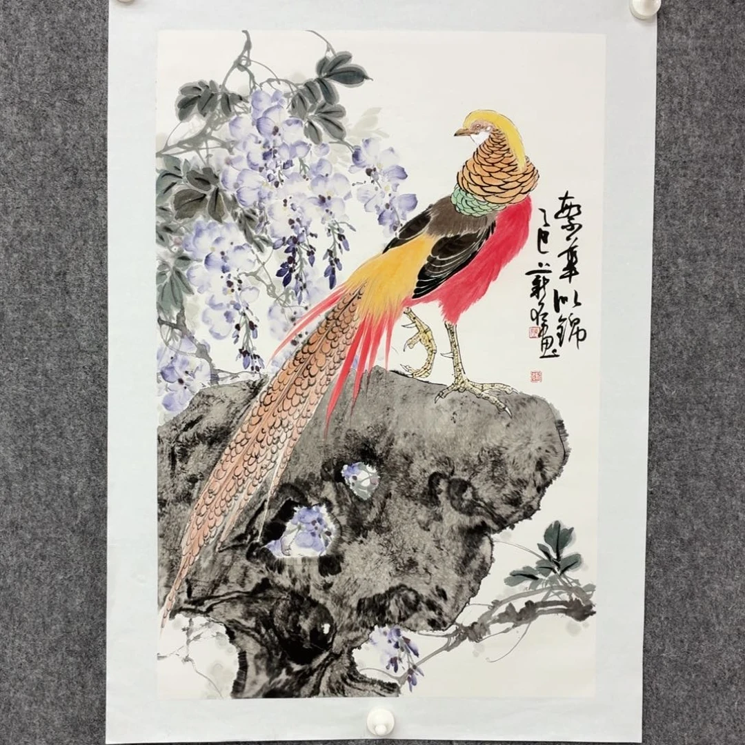 国画宣纸陈薪名老师作品