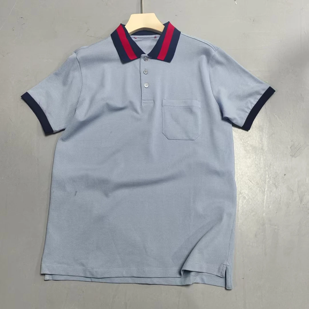 【南油玲姐】蓝色男女同款短袖T恤TX352