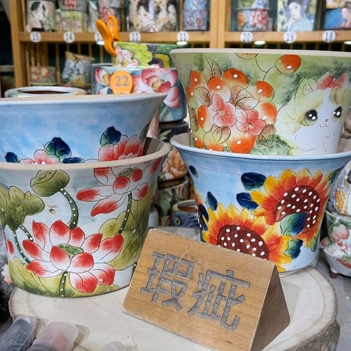 红陶景德镇艺术手绘作品