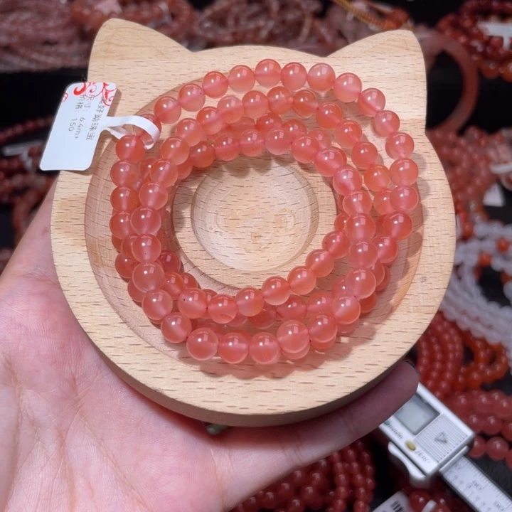 南红玛瑙未镶嵌配饰手串6.7咪冰粉1408