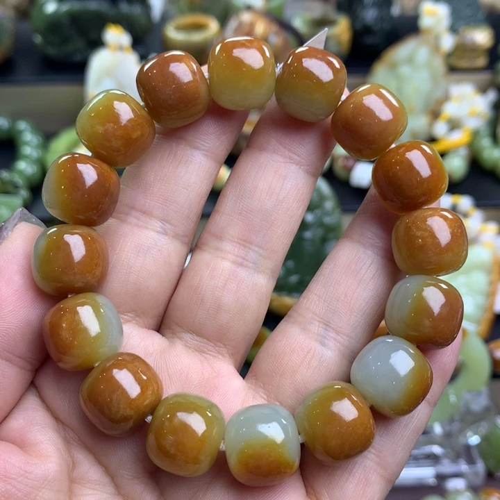 未镶嵌手串透闪石质玉