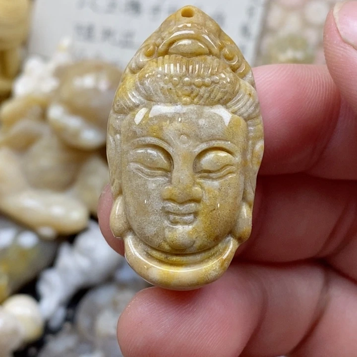 颈饰未镶嵌硅化珊瑚（珊瑚玉）小