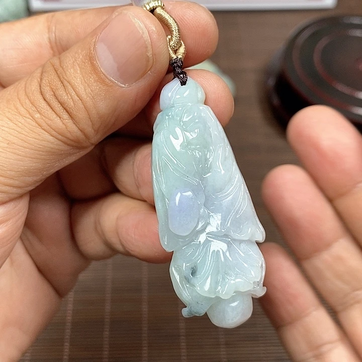 颈饰未镶嵌翡翠天然翡翠玉A货配证书