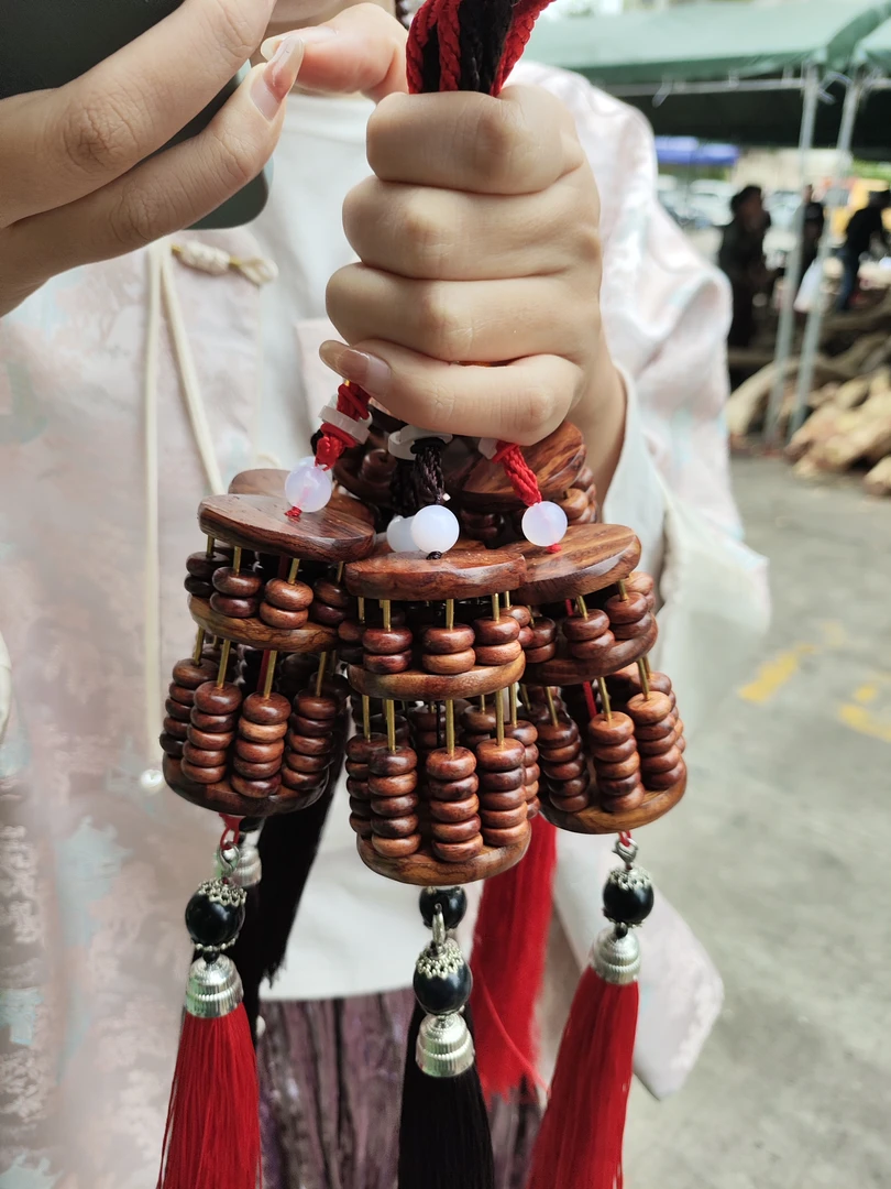 海南黄花梨算盘车挂